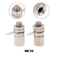 Fantic 1ชิ้น M6 X 23ขั้วต่อทองแดงบริสุทธิ์4มม. หลุมกล้วยซ็อกเก็ตโลหะต่อสายดินโพสต์ด้วยซ็อกเก็ตกล้วย