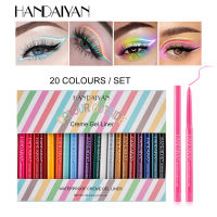 Eye Pencil Set Eyeliner Waterproof Eye Cosmetics Gel Liner Easy To Wear Make Up Matte Eyepencil Colorful Neon White Gold Makeup