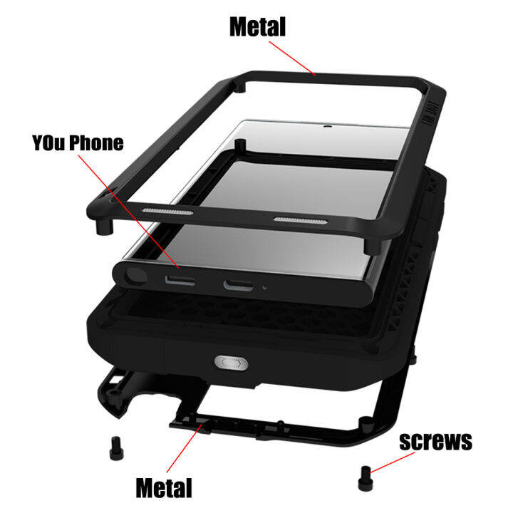 fashion2023metal-เกราะคุ้มครองหนักปกคลุมสำหรับ-s-amsung-g-alaxy-s22อัลตร้า5กรัมกรณีป้องกันกล้องกันกระแทกศัพท์กรณี-c-oque-f-unda