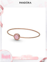 Pandoraˉ bracelet Pandoraˉ rose gold pink swirl bracelet 589287C01 gift womens jewelry สร้อยข้อมือแพนดอร่าแพนดอร่ากุหลาบทองสีชมพูหมุนสร้อยข้อมือของขวัญเครื่องประดับผู้หญิง