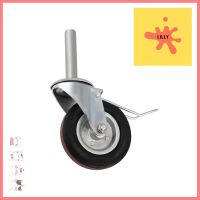 ลูกล้อยางแบบมีเบรค BY TORA 6 นิ้ว 1 ชิ้น สีดำSWIVEL SCREW BRAKE RUBBER CASTER WHEEL BY TORA 6IN BLACK **ราคาดีที่สุด**