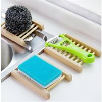 Tray Holder Storage Soap Rack Plate Box Natural Wooden Bamboo Soap Dish Soap Dishes