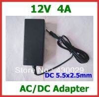 AC/DC 전원 어댑터 12V 4A 48W DC 5.5x2.5mm 전원 공급 장치 AC 100V 240V AC 케이블 무료 배송