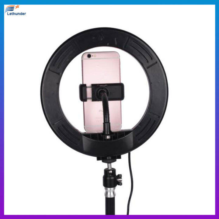 round-led-fill-light-dimmable-telescopic-stand-สำหรับโทรศัพท์มือถือวิดีโอ-live-selfie-photography