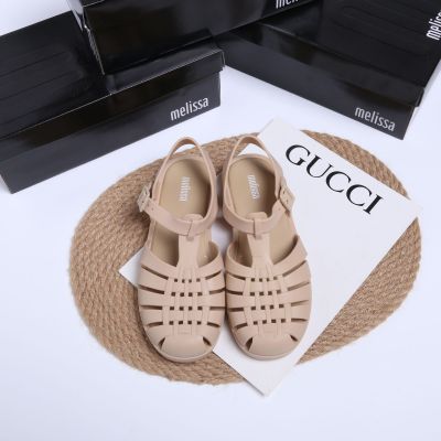 【Free Shipping】hot-selling 2023Melissaˉwomens shoes woven hollow wear retro Roman matte sandals parent-child shoes