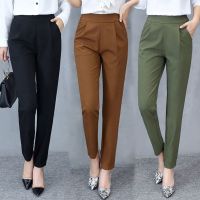 กางเกงขาสั้น กางเกงผู้หญิง กางเกงขาสั้น ผญ S-47 ?กางเกงขายาวผญ กางเกงแฟชั่น สไตล์เกาหลี เอวสูง สวมใส่สบาย