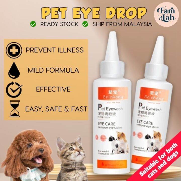 New Promo 120ml Pet Eye Cleaner Eye Cleanser Eye Drop Cat Mites Ubat ...