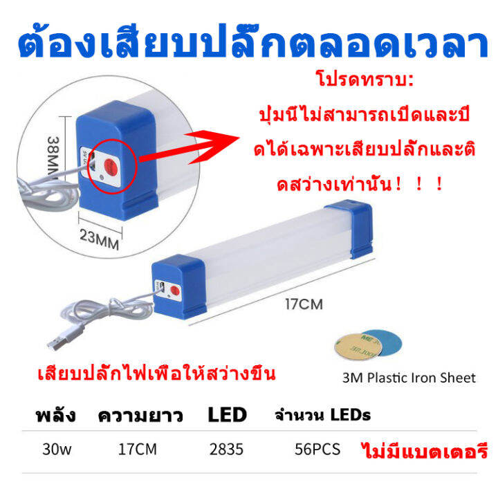 จัดส่งจากประเทศไทย-หลอดไฟledไร้สาย-ไฟฉุกเฉิน3โหมดพกพา80w-60w-30w-ไฟฉุกเฉิน-3โหมด-ชาร์จ-usb-โคมไฟแม่เหล็ก-wireless-led-light-ติดกำแพง-หลอดไฟแขวน-ใช้งานพกพาได้-emergency-light-สำหรับเดินป่า-ตั้งแคมป์-ไฟ