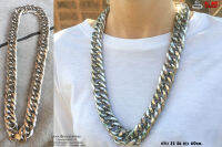 สร้อยคอ Bigหยัก 22มิล necklace hiphop สแตนเลสแท้ Stainless แฟชั่นชาย แฟชั่นผู้หญิง 316l allacc