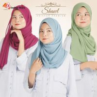 【Miki Xinyuan】 MU ผ้าชิฟฟ่อนผ้าคลุมไหล่พรีเมี่ยม/TUDUNG SELENDANG KOSONG MUSLIMAH ผ้าพันคอผืนยาวฮิญาบหลากสี