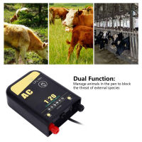 20km Electric Fence Charger 1 Joule Electric Fence System รั้วไฟฟ้า Exciter เพื่อป้องกันสัตว์ป่าบุกรุก