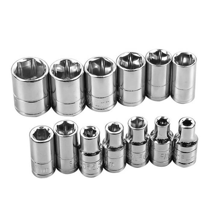 Removing Tools Deep Sockets 1/4 Hex 13PCS/set Heads Nuts Brand New High