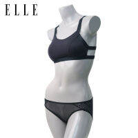 แบรนด์ ELLE **ของแท้** เซตคู่ บราเสริมฟอง ไร้โครง แบบสวมหัว  + กกน. SEXY  LH1746 + QV6045  ใส่เป็นชุด SEXY สุดๆๆ