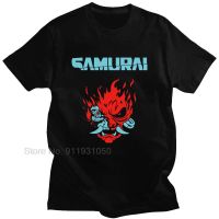 14 Color Vintage Samurai Retro Japanese Gaming 2077 Art Game T Shirt 100% Cotton Soft High Quality Cloth Tee Tops