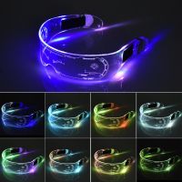 2022 LED Luminous Glasses LED Glasses EL Wire Neon Light Up Visor Eyeglasses Bar Party EyeWare For Halloween Christmas Parties