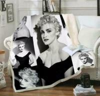 Singer Madonna 3D print fashion fleece blanket for bed bedspread Sherpa blanket