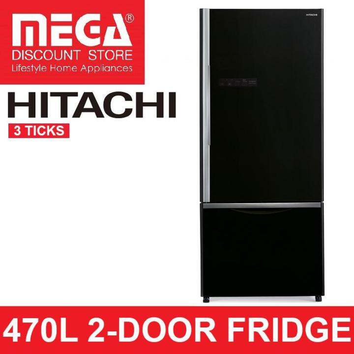 hitachi 2 door fridge rb570p7ms gbk