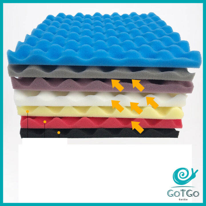 gotgo-แผ่นดูดซับเสียง-ดูดซับเสียงที่มีประสิทธิภาพ-กลิ่นไม่ฉุนไม่มีฟอร์มาลดีไฮด์-แผ่นซับเสียง-ฟองน้ำซับเสียง-ผ้าฝ้ายดูดซับเสียงฟองน้ำซ