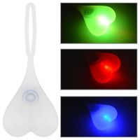 ▦✕ bike Rear Tail Cycling LED Heart Ball Egg Lamp Bicycle Lights Color Silicone Back Warning Light Decoration Bicycle Accessories