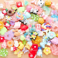 5-10Pcs ผสมดอกไม้กระต่ายเป็ดสัตว์ตะแกรงเรซิ่นต่างหู Charms Diy พวงกุญแจสร้อยข้อมือจี้สำหรับเครื่องประดับทำ