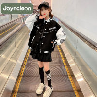 JoynCleon Girl เบสบอลชั้นนำ Kaisho แจ็คเก็ตเบสบอลเทรนด์เกาหลี