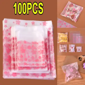 100pcs Plastic Packaging Bag, Cartoon Graphic Candy & Cookie Self-Adhesive  Packaging Bag