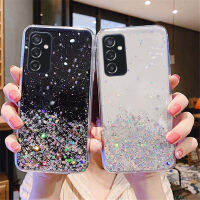 ปลอกสำหรับ Samsung Galaxy S23 S23Fe Fe S23มากบวก S23Ultra S23 + 2023เคสนิ่มใส่โทรศัพท์ซิลิโคนฟอยล์ใสด้านหลังกันกระแทกแบบใสกากเพชรส่องแสงเป็นประกายวิบวับ