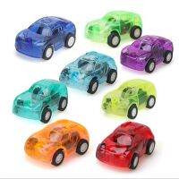 【CC】 1PC Transparent Car Pull Back Small Engineering Kid Color Diecasts Vehicl