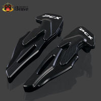 แป้นวางเท้าสำหรับ Honda PCX125 PCX125 PCX 125 150 2019 2020ที่วางเท้าผู้โดยสารด้านหลัง Footpegs CNC เตะตัวยึดรองรับอะไหล่สกู๊ตเตอร์