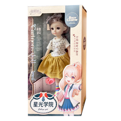 New 13 Movable Ball Jointed BJD Dolls 30cm 16 Dress Up Fashion Skirt 3D Eyes Beautiful Princess DIY Toy For Girl Christmas Gift