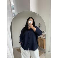 CurveG Pocket shirt เสื้อเชิ้ตพ็อคเก็ต อก/Bust 62 เสื้อผ้าสาวอวบ Plussize