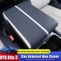 Car Center Console Armrest Box Cover For BYD Atto 3 Yuan Plus 2022 2023 Microfiber Leather Auto Protection Pad Act 3 Interior