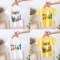 Numberblocks เสื้อยืดเด็ก,เสื้อลำลองลายการ์ตูนสำหรับฤดูร้อน