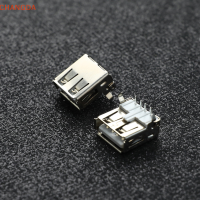 ?【Lowest price】CHANGDA 10pcs USB Type A มาตรฐานพอร์ตหญิงบัดกรีแจ็คเชื่อมต่อ PCB SOCKET