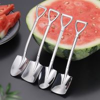 Retro Stainless Steel Cake Serving Spoon Ice Cream Scoop Dessert Fruit Spoons