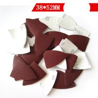 50PCS Sandpaper Triangle Sanding Sheets 38x52mm Aluminum Oxide Hook Loop Abrasive Sanding Disc For Wood Sanding