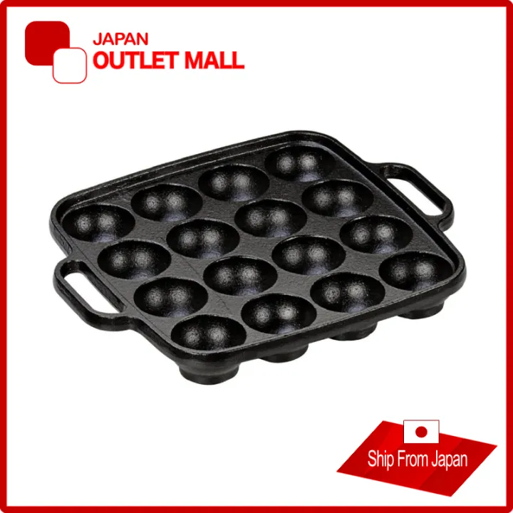 Takoyaki iron casting plate 16holes, GAS and IH Induction Stove