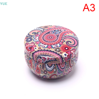 ?【Lowest price】YUE Retro Floral Tin Can Tea กล่องเก็บขนมของขวัญ