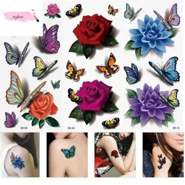 Shop Tattoo Designs Flowers And Butterflies With Great Discounts And Prices  Online - Sep 2023 | Lazada Philippines
