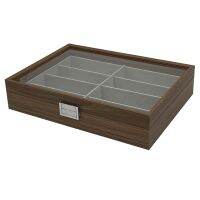 1 PCS Walnut Wood Sunglasses Storage Display Box Eyeglass Organizer Collector Jewelry