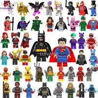 ?100%จริง?Legos DC ซูเปอร์ฮีโร่ Minifigures แบทแมนซูเปอร์แมน Aquaman W Onder ผู้หญิงยุติธรรมลีกอาคารบล็อกของเล่น