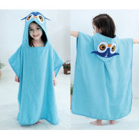 Ircomll New Bathrobe For Children Cotton Soft Pajamas For Girls Boys Cute Cloak Cartoon Hooded Bathrobe Shower Kids Pajamas