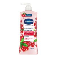 Vaseline Healthy Bright Superfood Freshlock Cranberry วาสลีน เฮลธี้ ไบรท์ ซุปเปอร์ฟู้ด เฟรชล็อค แครนเบอร์รี่ 320ml.