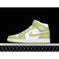 2023 2023 Original J 1 Mid SE "Green Python" High Cut Basketball Shoes Casual Sneakers for Men Women