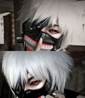 Topeng Kaneki Tokyo Ghoul Bahan Kulit