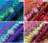 【CW】 5g/Bag Chameleon Gold Scallion Nails Glitter Flash Flakes Hexagon Accessories Suppliers