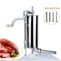 +【‘ 4Pcs Stuffing Tubes Sausage Stuffer Funnels Nozzles Silver 165Mm/6.5Inch Salami Making Sausage Maker Homemade Sausage Filler New