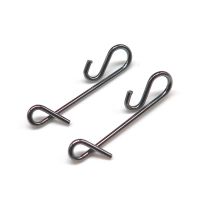 Minfishing 100 PCS/Lot Stainless Steel Fishing Hook Connector Swivel Snap Clips Pin Lure Accessories Tackle