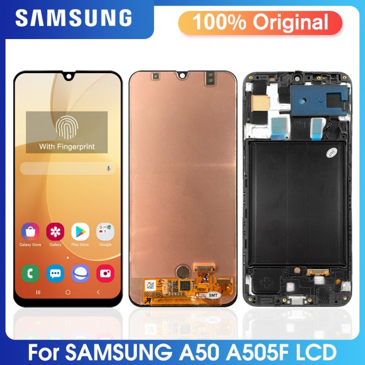 6-4นิ้ว-super-amoled-เหมาะสำหรับ-samsung-galaxy-a50สัมผัสหน้าจอ-lcd-หน้าจอดิจิตอลหน้าจอมือถือ-sm-a505f-a505fn-a505gn-a505g-a505fm-a