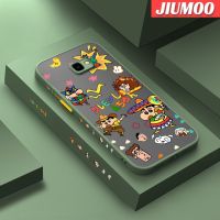 JIUMOO เคสปลอกสำหรับ Samsung Galaxy 2018 J4บวก2018 J4,ลายการ์ตูนดินสอสีซนหน้าบางขอบสี่เหลี่ยมด้านข้างบางดีไซน์ใหม่มีน้ำค้างแข็งโปร่งใสกันกระแทกเคสมือถือแข็งปลอกซิลิโคนคลุมทั้งหมดกล้องป้องกันแสง